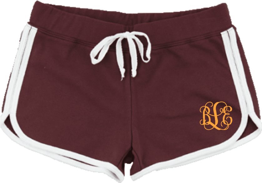 Boxercraft Ladies Relay Short, Maroon And White - Shorts (900x1349), Png Download