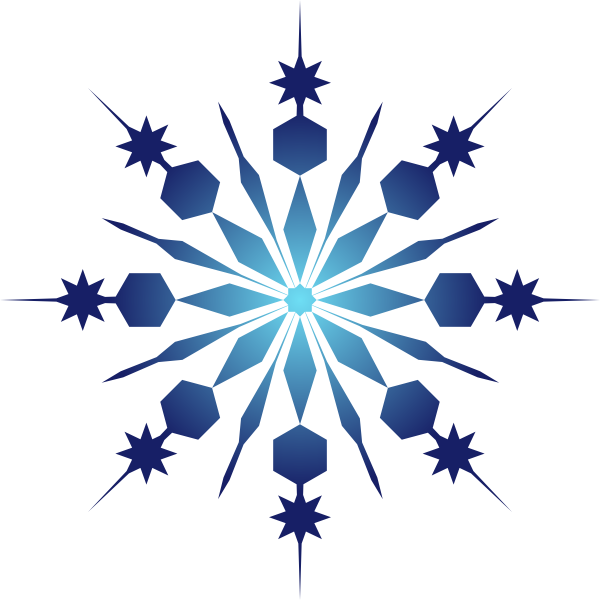 Clipart Resolution 600*600 - Snowflake Blue Clip Art (600x600), Png Download