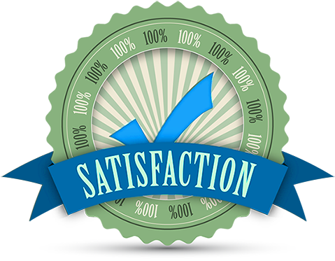 100% Satisfaction Guaranteed - Vector Graphics (500x422), Png Download