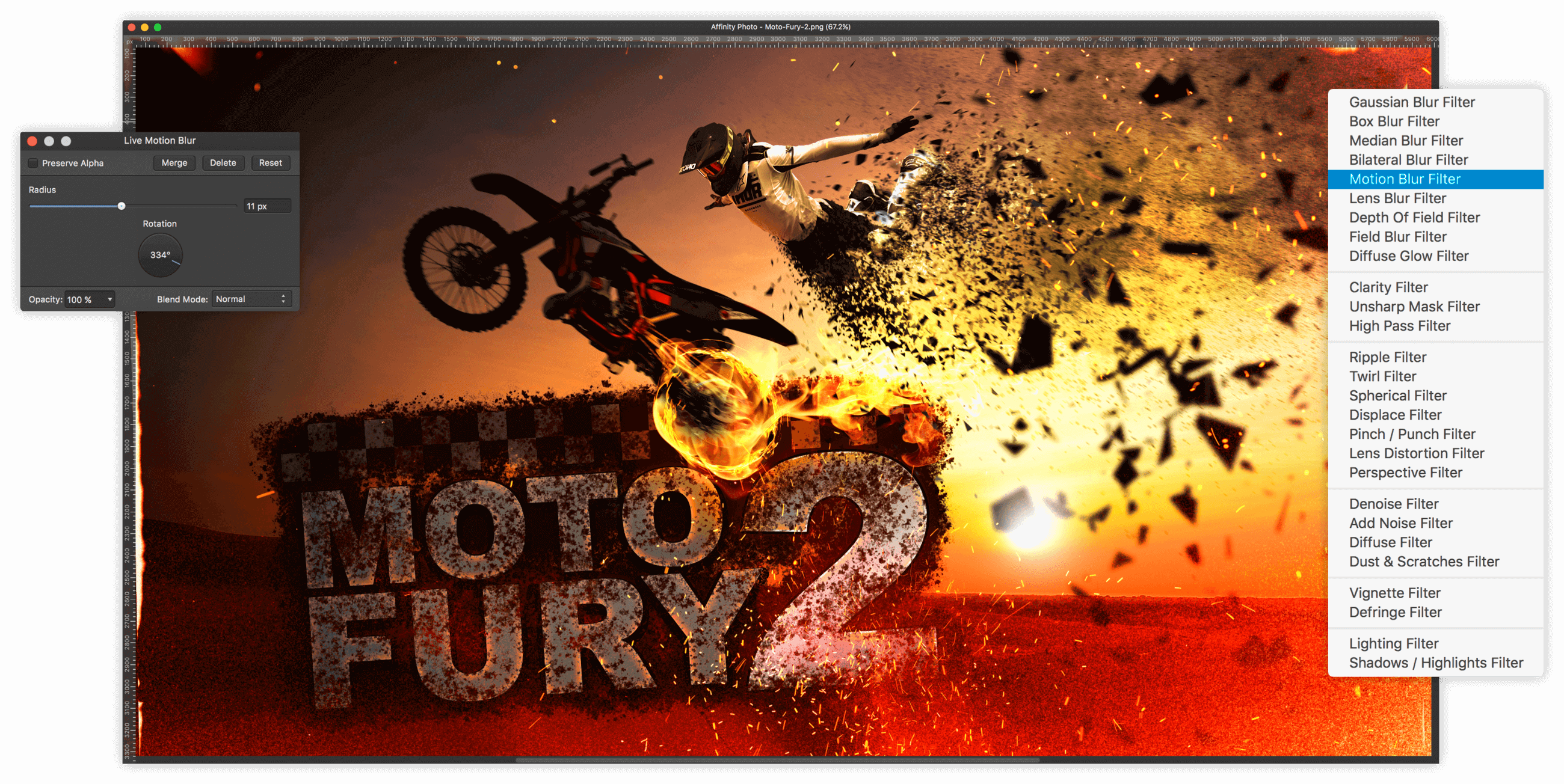 Stunning Real-time Effects - Affinity Photo (2600x1304), Png Download