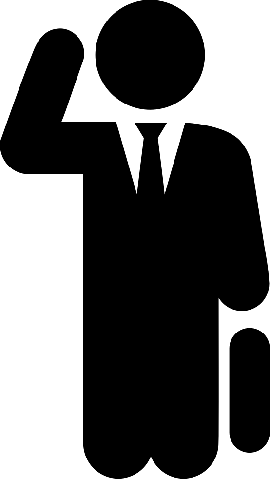 Business Man Comments - Suit Man Icon Png (554x981), Png Download