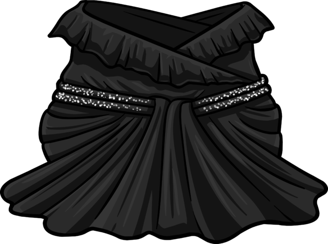 Midnight Glamor Dress Icon - Codigos De Ropa Vestido Glamuroso De Free Penguin (640x477), Png Download