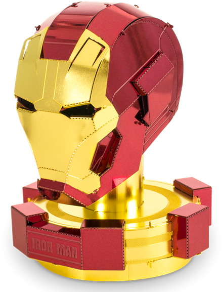 Metal Earth Marvels - Metal Earth Iron Man Helmet (484x600), Png Download