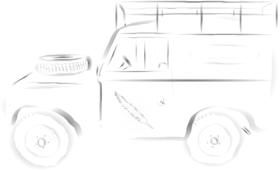 White Feather Safari - Model Car (579x352), Png Download