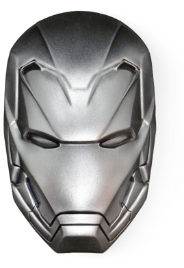 Iron Man Mask Coin (300x400), Png Download