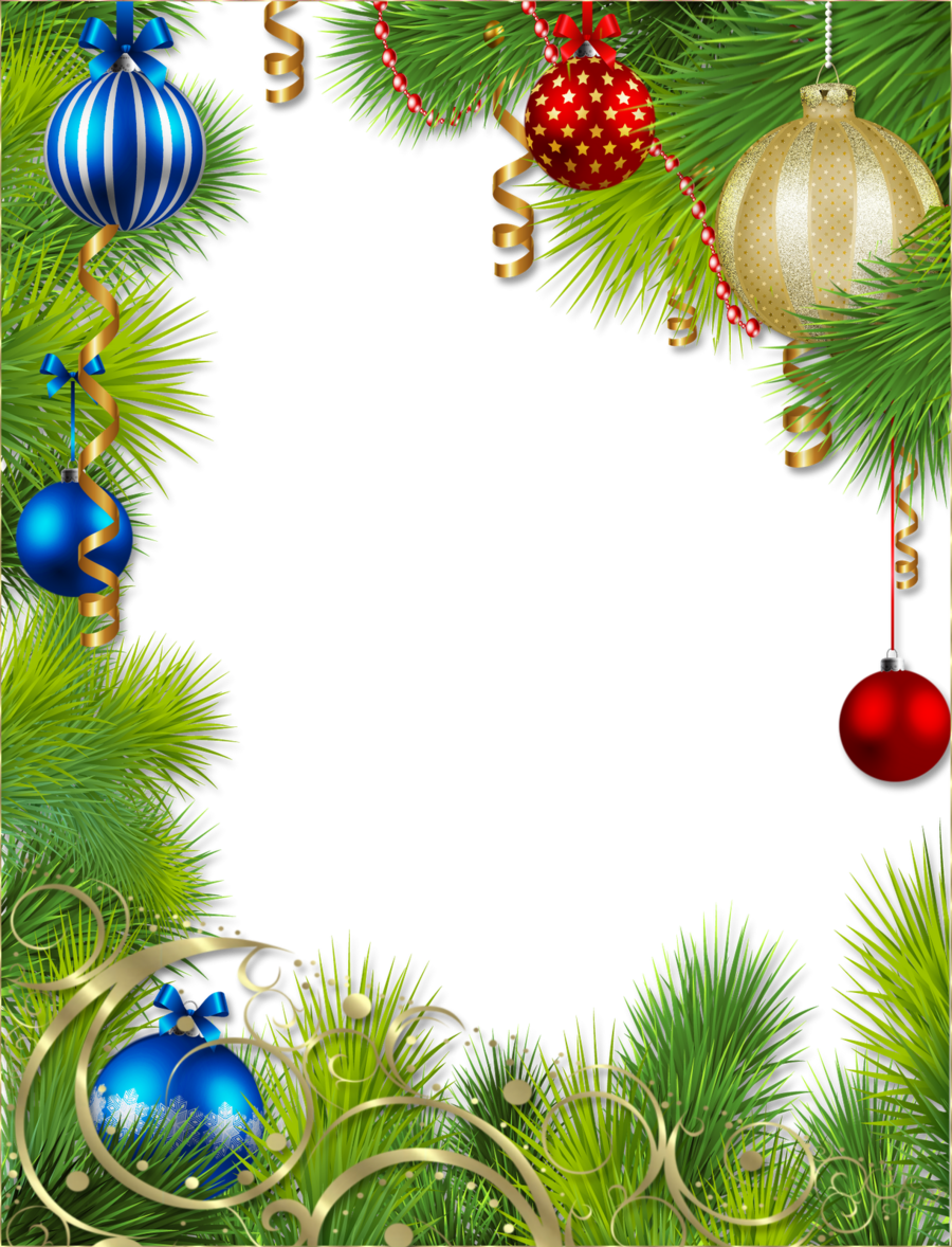 Flower Christmas Background Hd Png Clipart Christmas - Marcos De Navidad (900x1178), Png Download