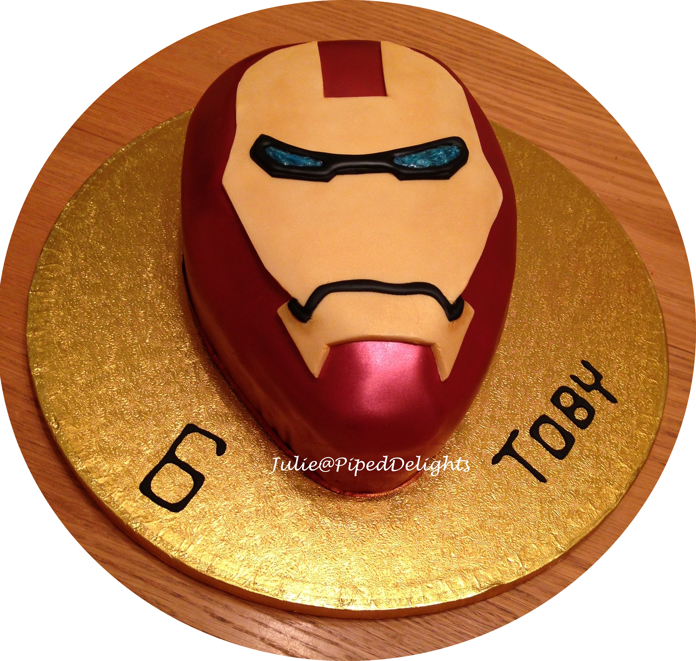 Iron Man Mask Cake - Norman Rockwell Plates (2429x2307), Png Download