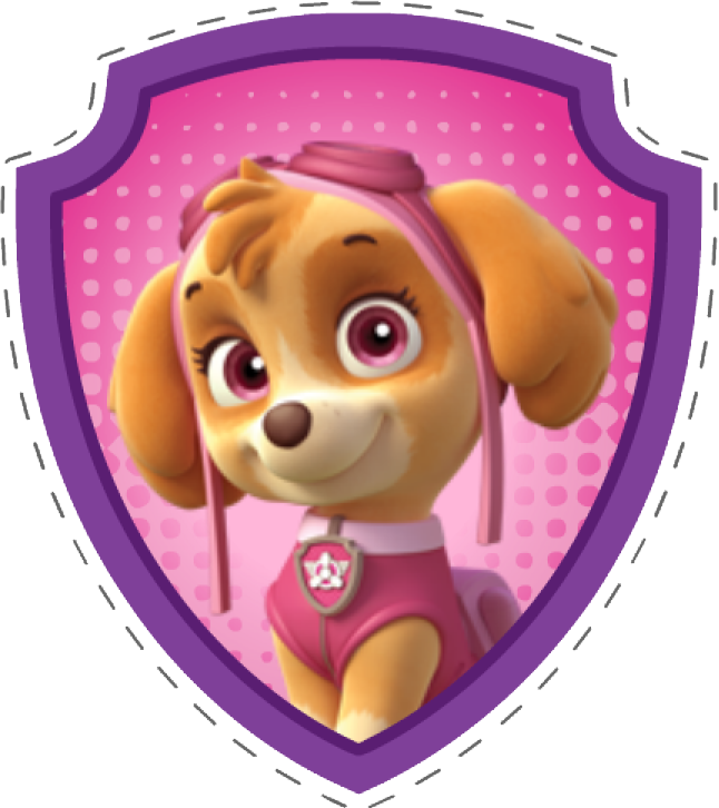 Skye Paw Patrol Png Graphic Royalty Free Library - Adesivo Skye Patrulha Canina (646x726), Png Download