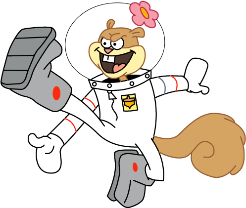 Sandy Is A Squirrel And Is Spongebob Squarepants, Patrick - Sandy Cheeks Karate Png (500x440), Png Download