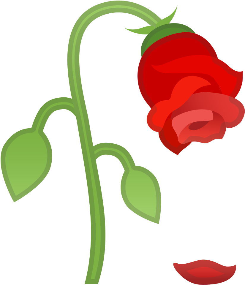 Wilted Flower Icon - Fleur Fanée Emoji (1024x1024), Png Download