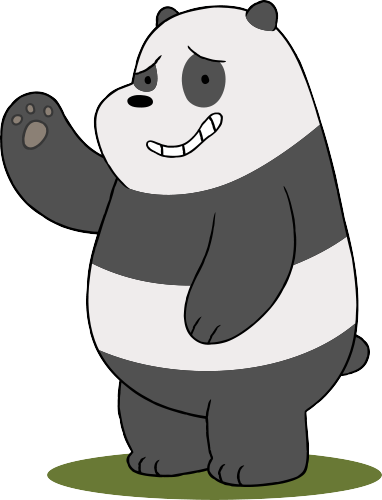 We Bare Bears - Panda Urso Sem Curso (382x500), Png Download