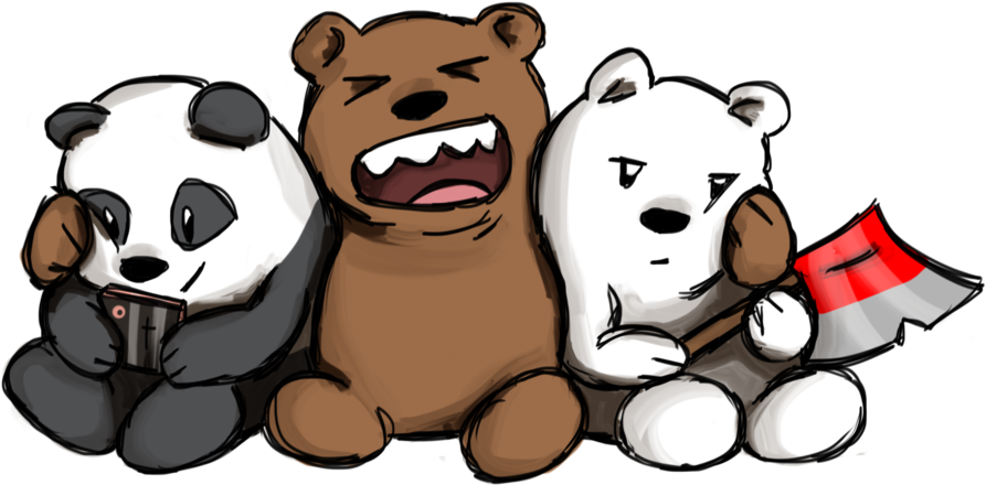 We Bare Bears By Truelovestory - We Bare Bears Fanart (1023x614), Png Download