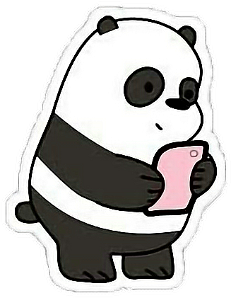 Webarebears Tumblr Aesthetic Panda Panpan Png Bare - We Bare Bears Panda Baby (420x460), Png Download
