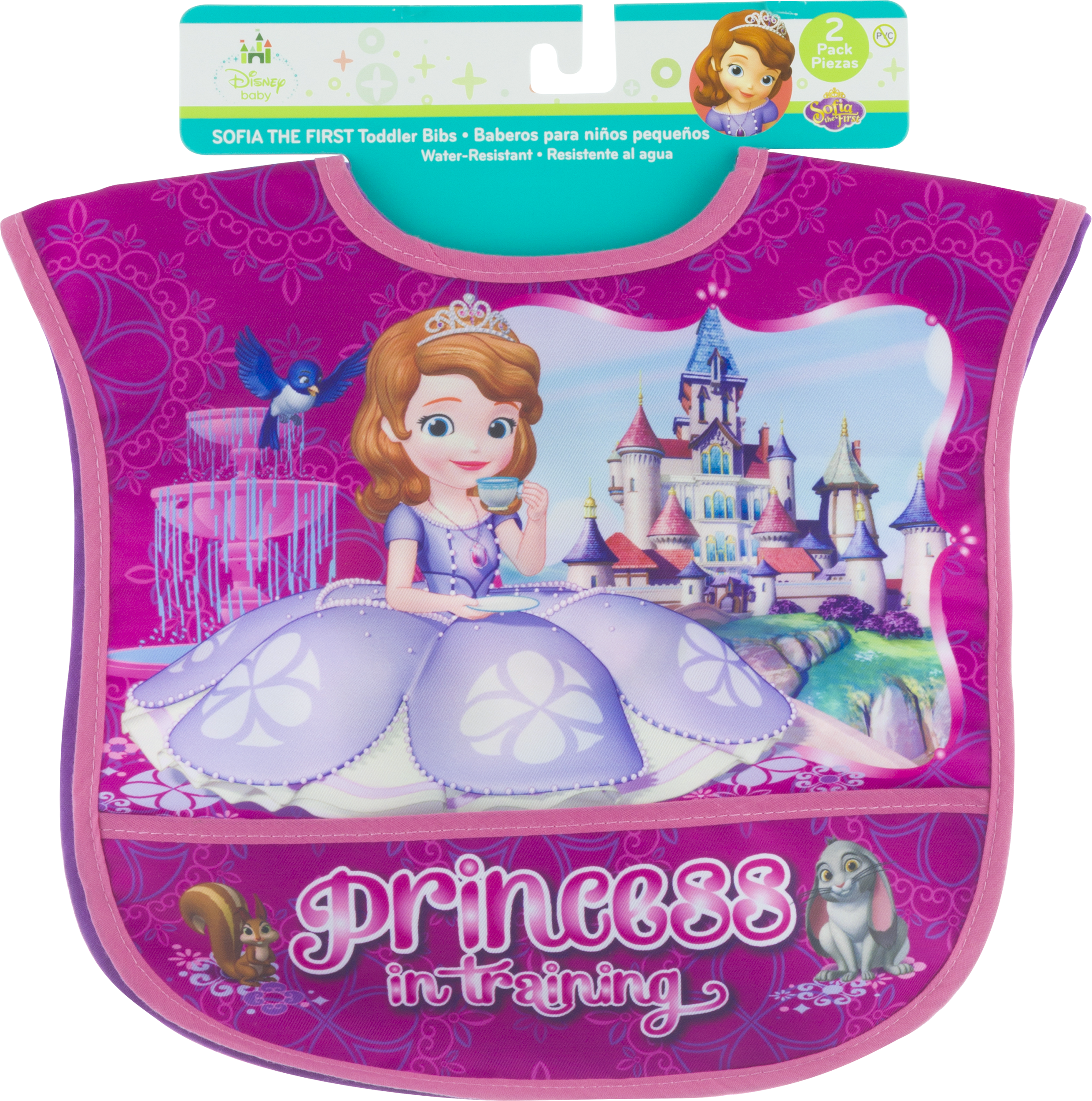 Disney Baby Sofia The First Toddler Bibs - Sofia The First Insulated Lunch Bag (2480x2500), Png Download
