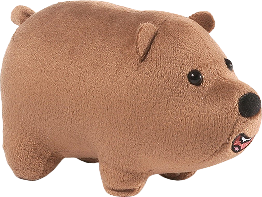 We - We Bare Bears Grizz Plush (1015x765), Png Download