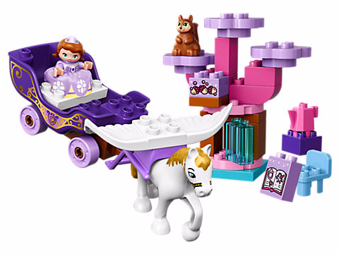 Disney Junior's Sofia The First Fans Will Love Creating - Lego 10822 Duplo Disney Junior Sofia The First Magical (638x359), Png Download