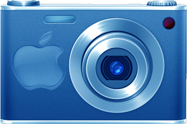Camera Blue Icon Png - Camera Icon For Mac (364x364), Png Download