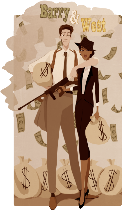 Criminals“i'm The Feet And She's The Gun” - Iris West Allen (482x750), Png Download