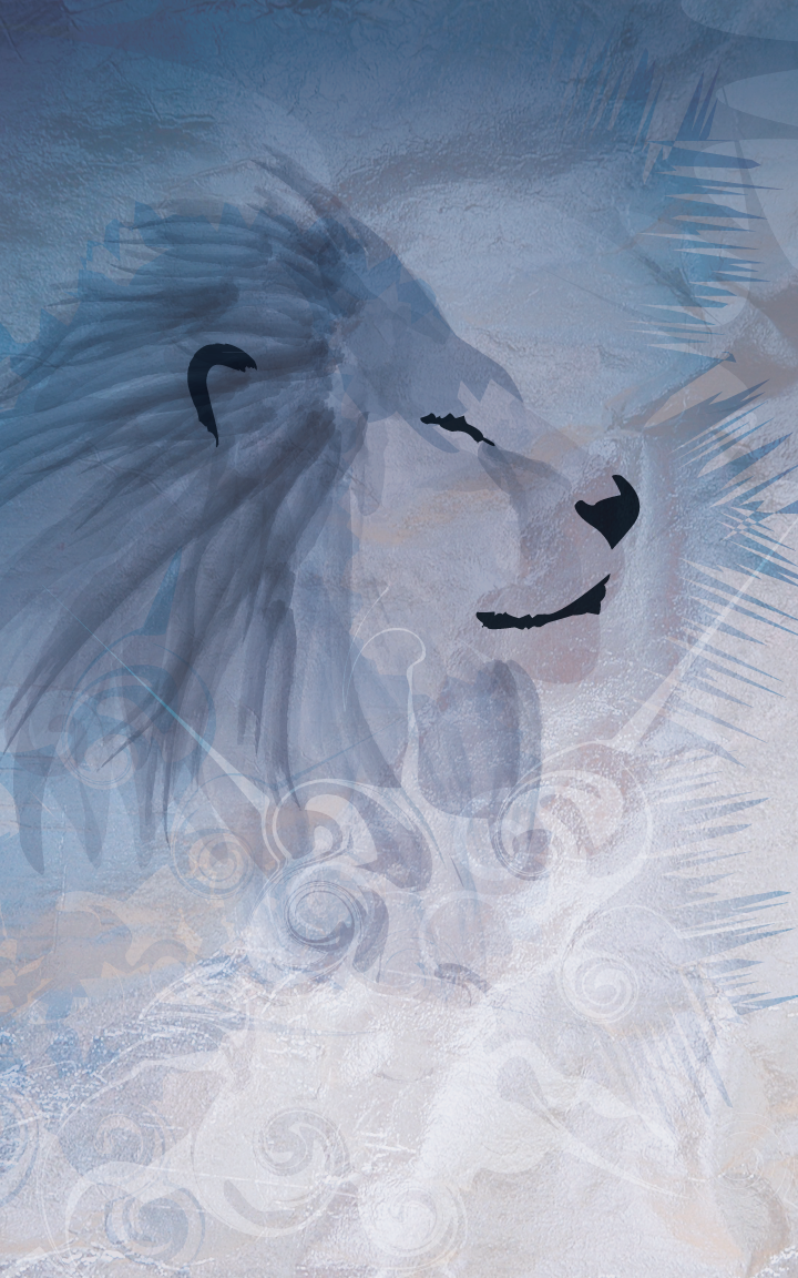 Blue Lion - Adobe Illustrator - Digital Art (720x1152), Png Download