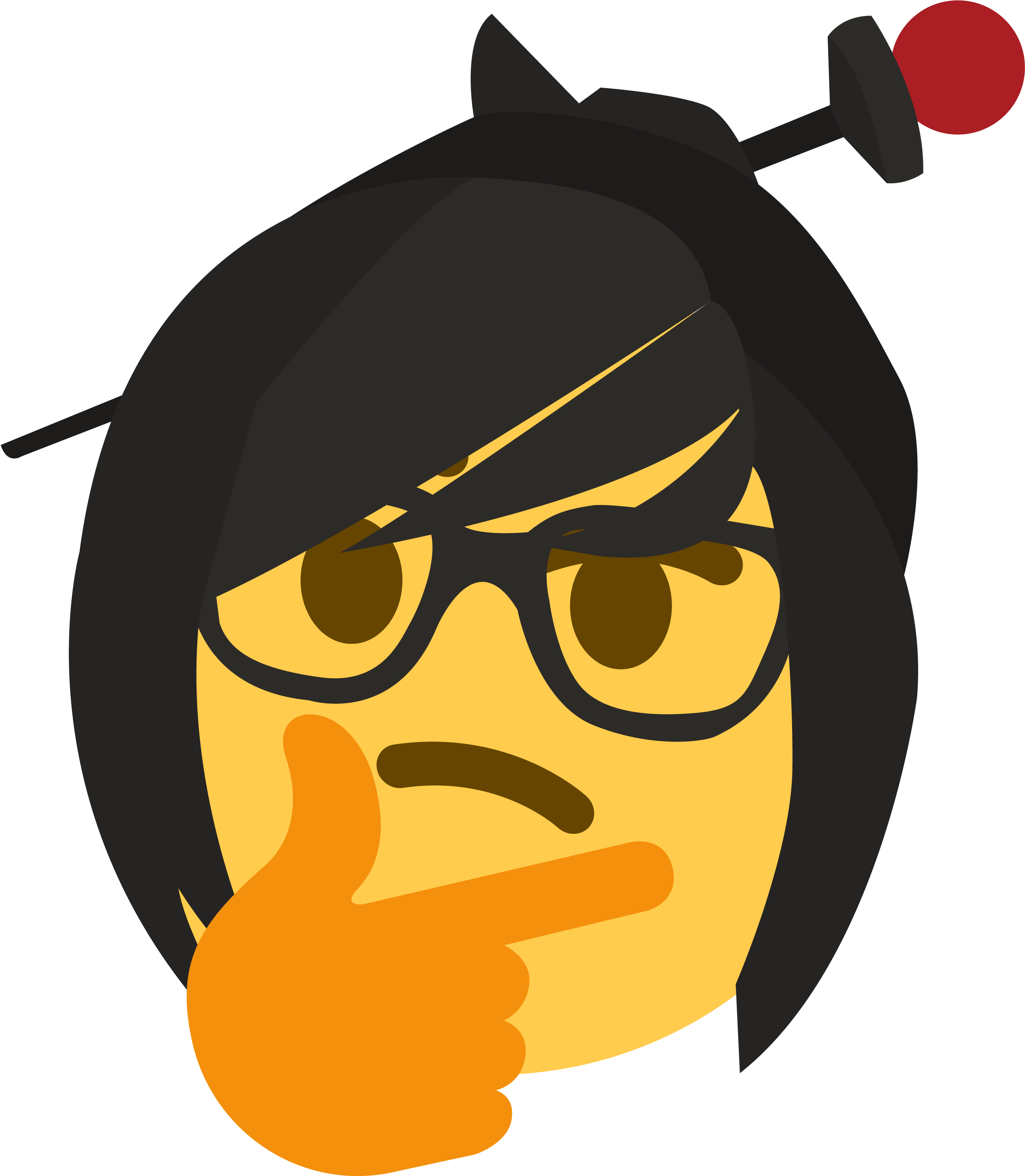 Mei Thonk - Thonking Emote (3000x3000), Png Download