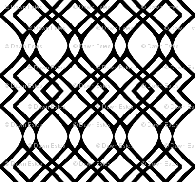 Geometric Monochrome Black And White Geometry Line - Carpet (400x372), Png Download