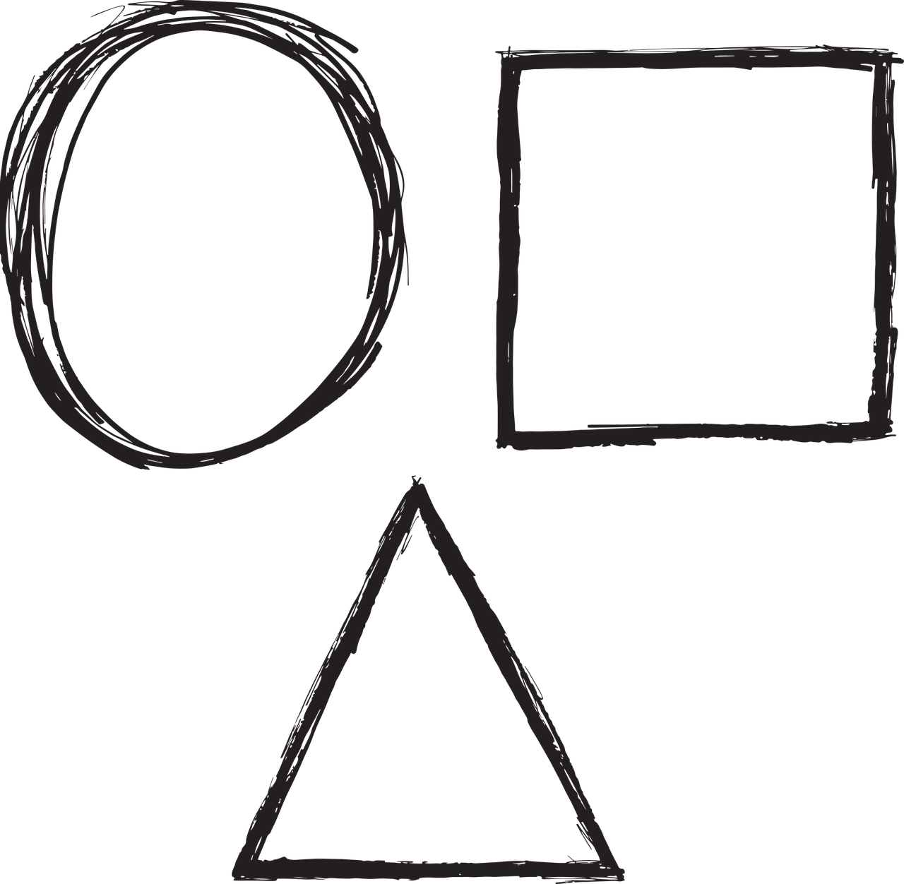 Figuras A Mano Alzada (1280x1252), Png Download