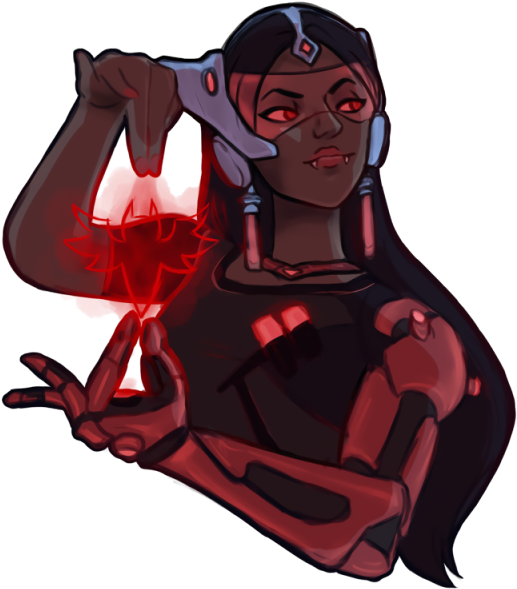 Tumblr Oewhf8dddp1rerjp7o1 540 - Vampire Symmetra Art (540x616), Png Download