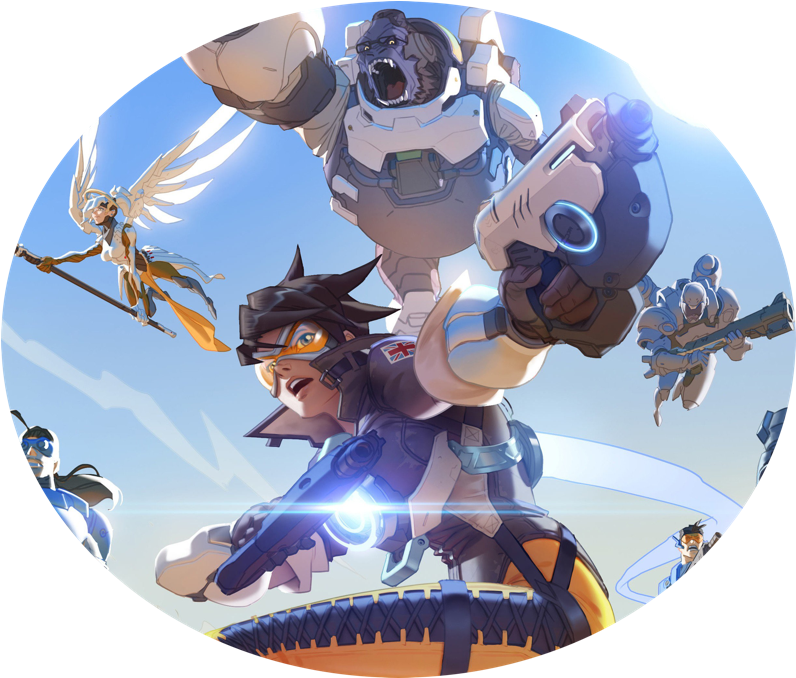 Overwatch Me - High Resolution Overwatch Desktop Backgrounds (800x687), Png Download