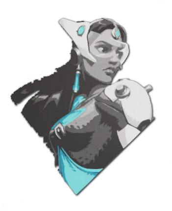 Satya - Overwatch Symmetra Sprays (351x432), Png Download