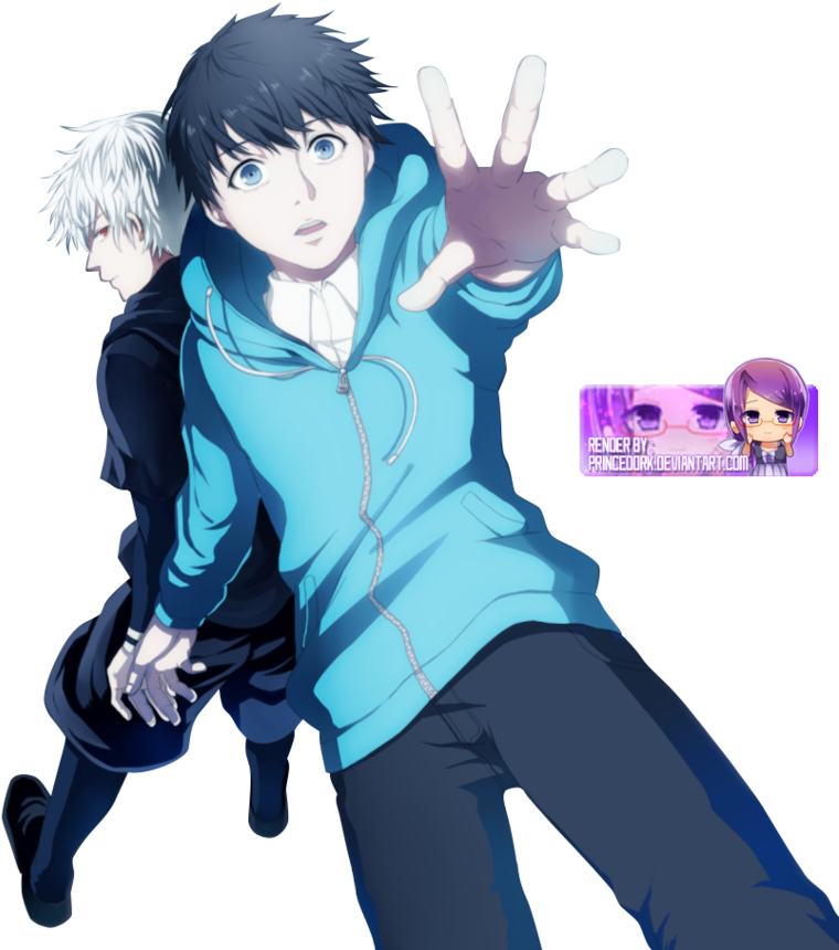 Clip Royalty Free Library Ken Tokyo Ghoul Render By - Kaneki Ken Pre Ghoul (853x936), Png Download