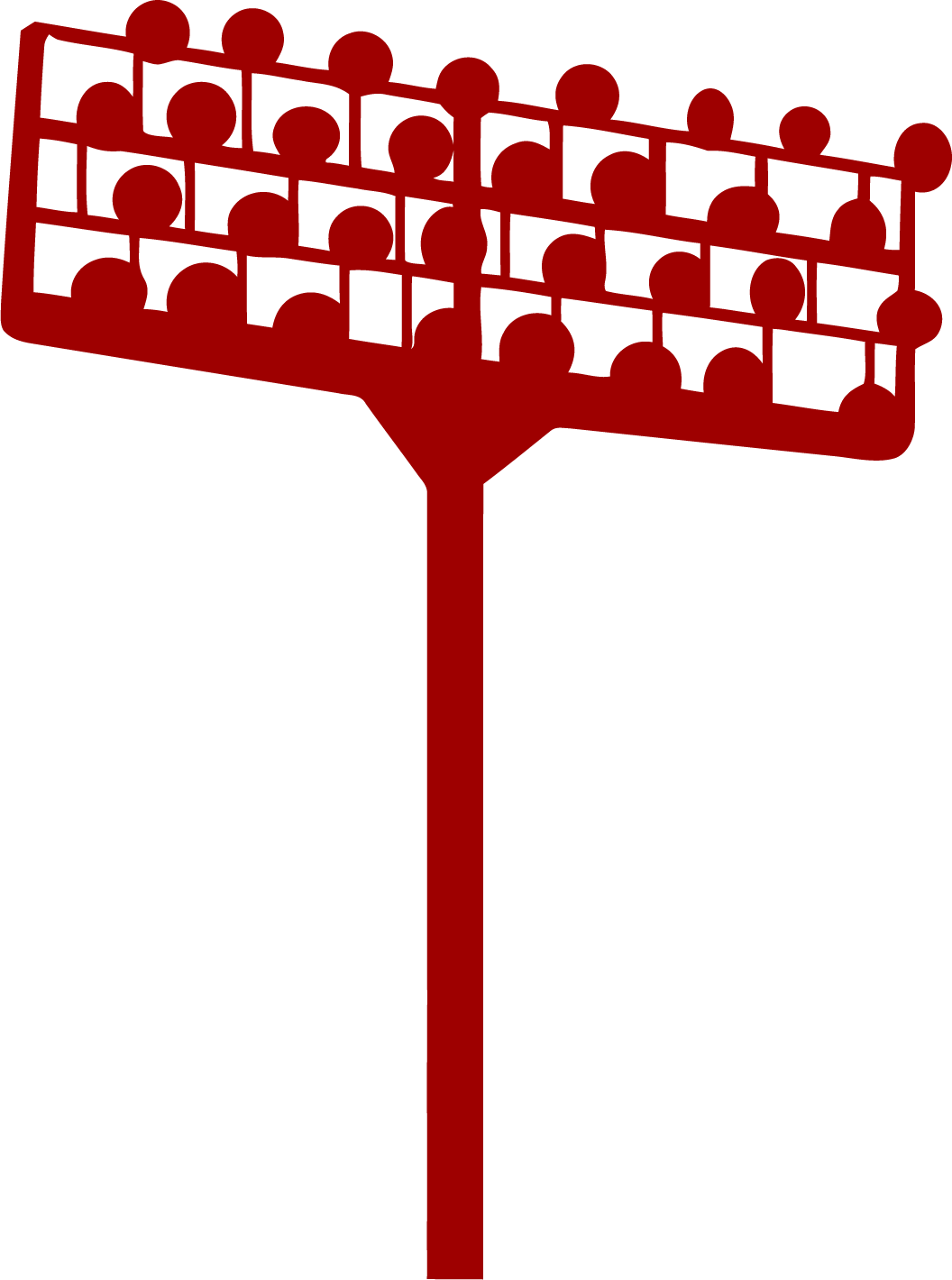 Light Clipart Football - Football Stadium Lights Clip Art (1056x1420), Png Download