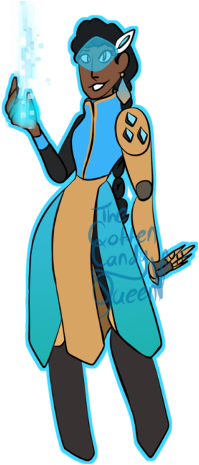 What If Symmetra Joined Overwatch I Based Her Design - Symmetra Gem Au (500x666), Png Download