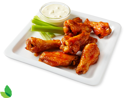 Buffalo Hot Wings Recipe With Truvia® Nectar - Buffalo Wing (460x553), Png Download