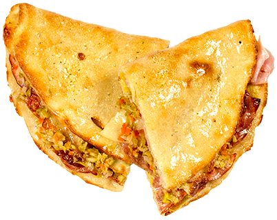 Johnny's Muffuletta Flip Calzone - Johnny's Pizza Muffuletta (401x382), Png Download