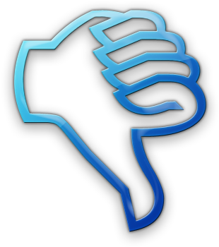 Thumbs Down Legacy Icon Tags Icons Etc - Blue Thumb Down Icon (420x420), Png Download