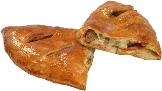 Calzone Cut Small - Calzone Transparent (576x324), Png Download