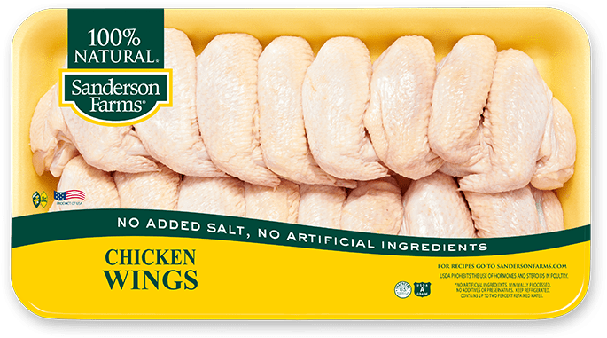 Chicken Wings Value Pack - Sanderson Farms Chicken Wings (709x758), Png Download