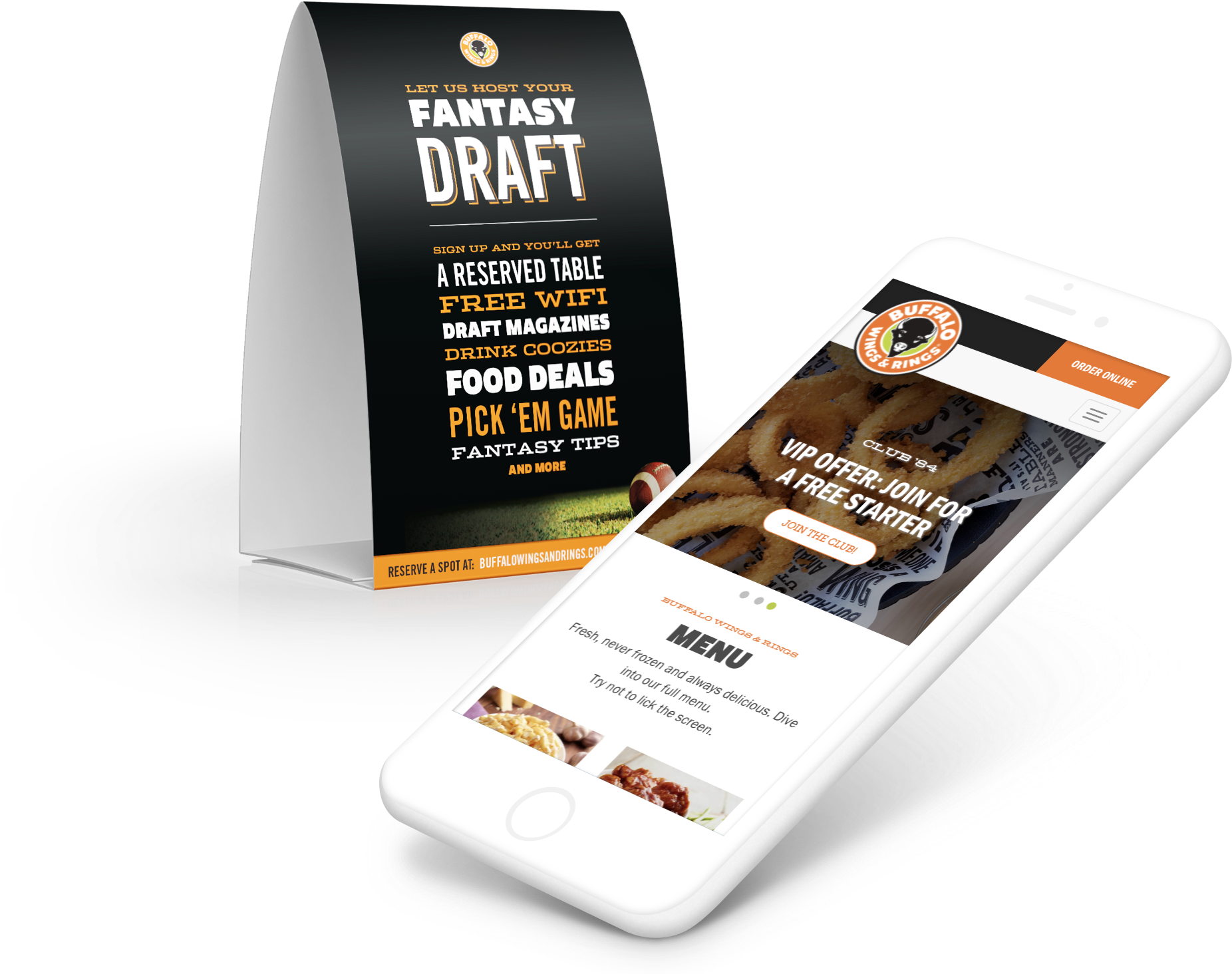 Buffalo Wings & Rings - Mobile Phone (1852x1464), Png Download