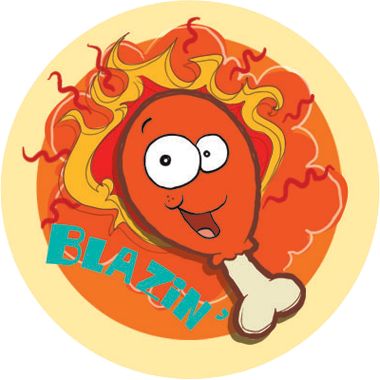 Stinky Scratch N Sniff Stickers Hot Wings - Hot Chicken (380x380), Png Download