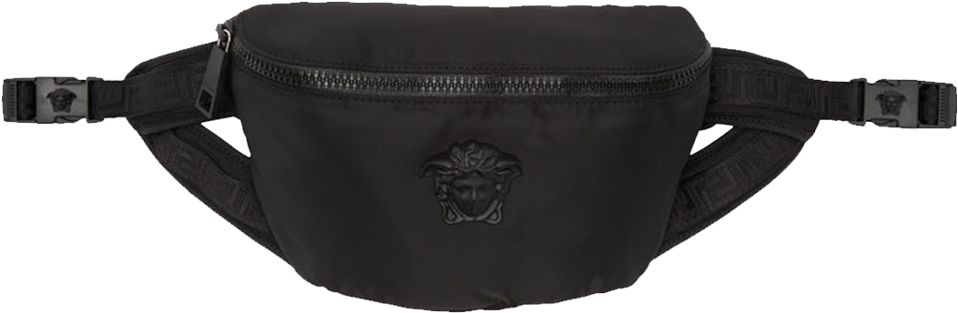 Versace - Versace Black Medusa Belt Bag (1200x1341), Png Download