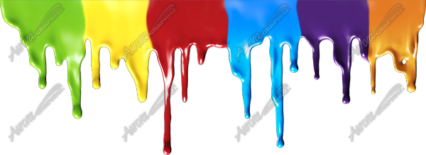 Paint Drips - Portable Network Graphics (600x219), Png Download