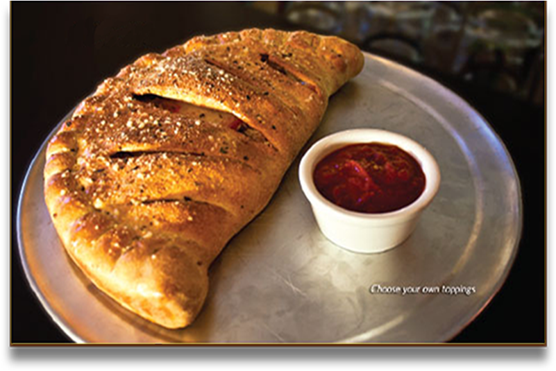 1 Calzone 2 Toppings, 1 Marinara Dips - Pizza (800x600), Png Download