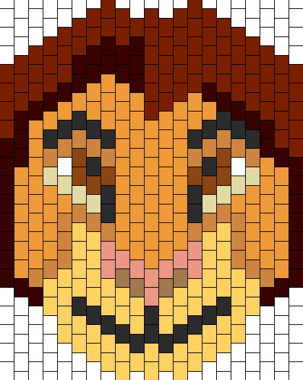 The Lion King Mufasa Mask Bead Pattern - Pixel Art Mufasa (440x552), Png Download
