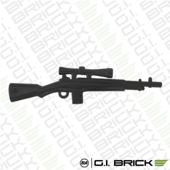 Brickarms M21 Sniper Rifle - Brickarms M21 Sniper Rifle (black) (850x350), Png Download