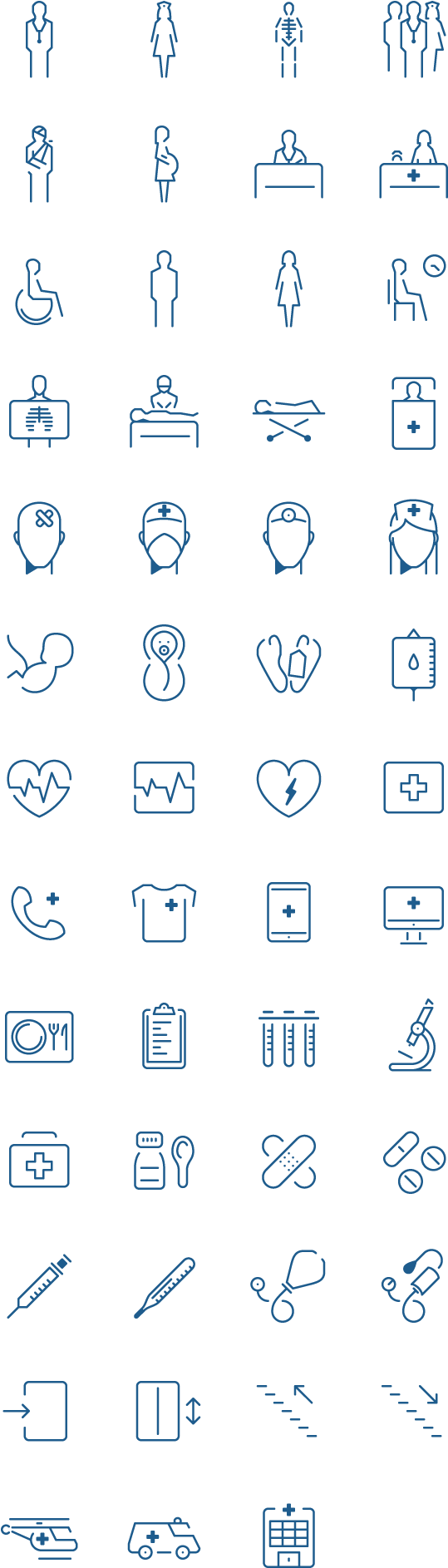 In The Hospital Icon Set - Icon (800x2244), Png Download