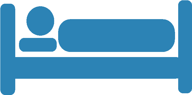 Mobility Equipment - Hospital Bed Icon Png (721x379), Png Download