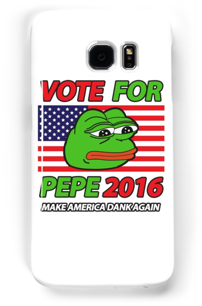 Vote Pepe Sad Frog - Pepe For President 2016 (500x700), Png Download