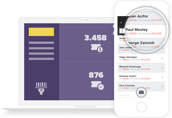 Check In Attendees With Phone Apps Or Barcode Readers - Mobile App (561x379), Png Download