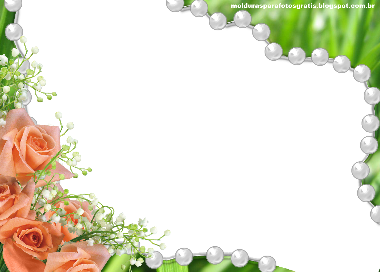 Molduras Para Fotos Png Flores - Molduras Com Rosas Png (1600x1143), Png Download