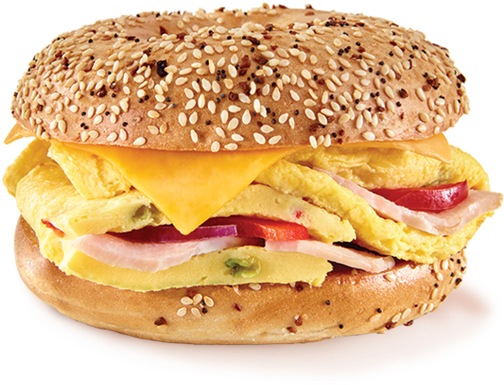 Western Bagel - Hamburger (742x490), Png Download
